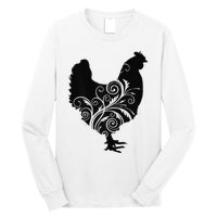 Chicken Farm Animal Poultry Farmer Gift Long Sleeve Shirt