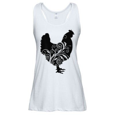 Chicken Farm Animal Poultry Farmer Gift Ladies Essential Flowy Tank