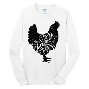 Chicken Farm Animal Poultry Farmer Gift Tall Long Sleeve T-Shirt