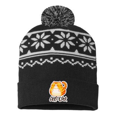 Clementine Fluffkins Anti Diet USA-Made Snowflake Beanie