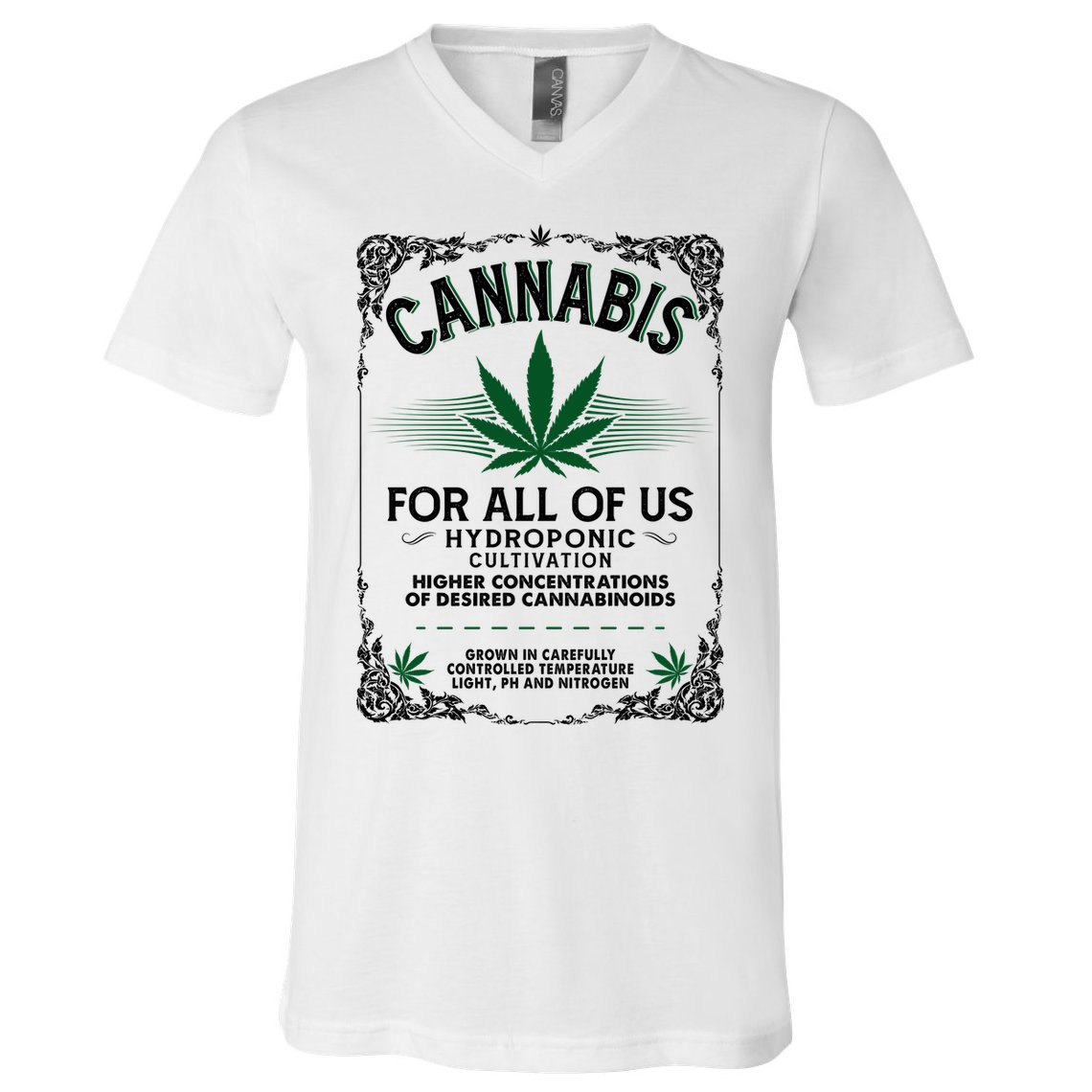 Cannabis For All Of Us V-Neck T-Shirt
