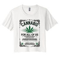 Cannabis For All Of Us Women's Crop Top Tee