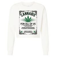 Cannabis For All Of Us Cropped Pullover Crew