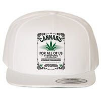 Cannabis For All Of Us Wool Snapback Cap