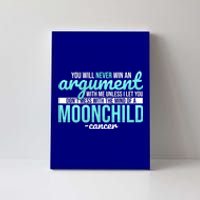 Cancer Facts Astrology Moon Zodiac Sign Birthday Gift Canvas