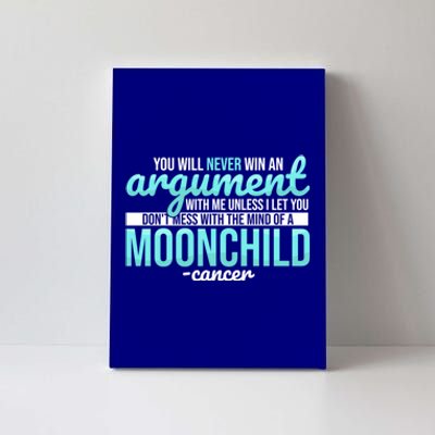 Cancer Facts Astrology Moon Zodiac Sign Birthday Gift Canvas