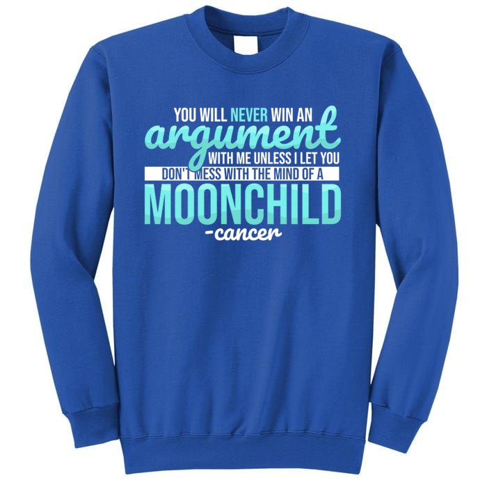 Cancer Facts Astrology Moon Zodiac Sign Birthday Gift Tall Sweatshirt