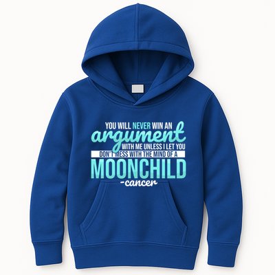 Cancer Facts Astrology Moon Zodiac Sign Birthday Gift Kids Hoodie