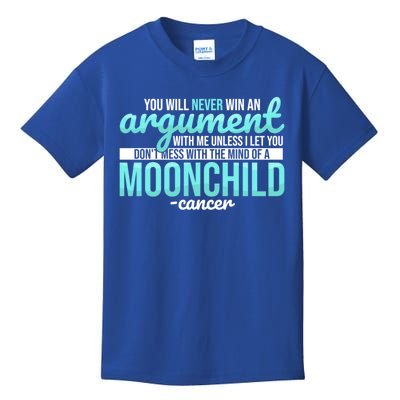 Cancer Facts Astrology Moon Zodiac Sign Birthday Gift Kids T-Shirt