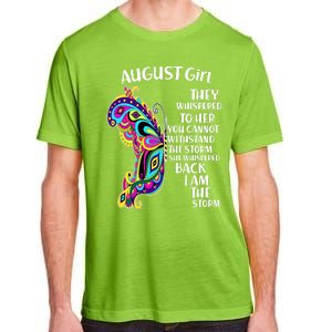 Cute Funny August Girl Paisley Butterfly Adult ChromaSoft Performance T-Shirt