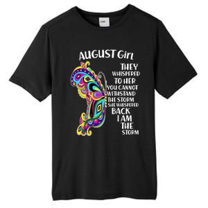 Cute Funny August Girl Paisley Butterfly Tall Fusion ChromaSoft Performance T-Shirt