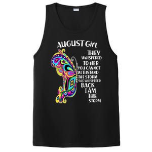 Cute Funny August Girl Paisley Butterfly PosiCharge Competitor Tank