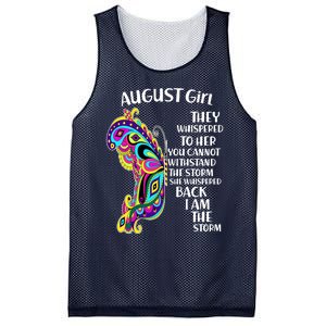 Cute Funny August Girl Paisley Butterfly Mesh Reversible Basketball Jersey Tank