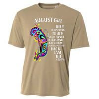 Cute Funny August Girl Paisley Butterfly Cooling Performance Crew T-Shirt