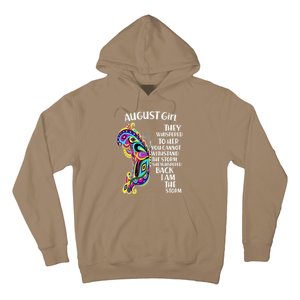 Cute Funny August Girl Paisley Butterfly Hoodie