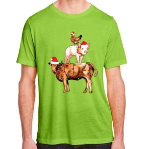 Christmas Farm Animals Sweatshirt Christmas Gift For Animal Lover Adult ChromaSoft Performance T-Shirt