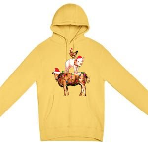 Christmas Farm Animals Sweatshirt Christmas Gift For Animal Lover Premium Pullover Hoodie