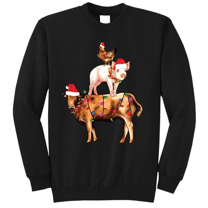 Christmas Farm Animals Sweatshirt Christmas Gift For Animal Lover Sweatshirt