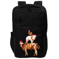 Christmas Farm Animals Sweatshirt Christmas Gift For Animal Lover Impact Tech Backpack