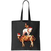 Christmas Farm Animals Sweatshirt Christmas Gift For Animal Lover Tote Bag