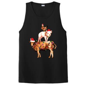 Christmas Farm Animals Sweatshirt Christmas Gift For Animal Lover PosiCharge Competitor Tank