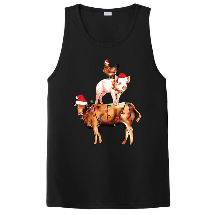 Christmas Farm Animals Sweatshirt Christmas Gift For Animal Lover PosiCharge Competitor Tank