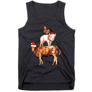 Christmas Farm Animals Sweatshirt Christmas Gift For Animal Lover Tank Top