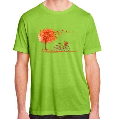 Classic Fall Autumn Season Bicycle Adult ChromaSoft Performance T-Shirt