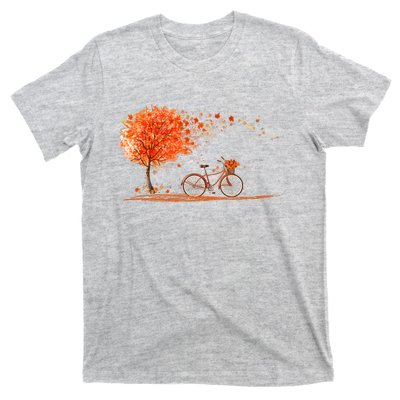 Classic Fall Autumn Season Bicycle T-Shirt