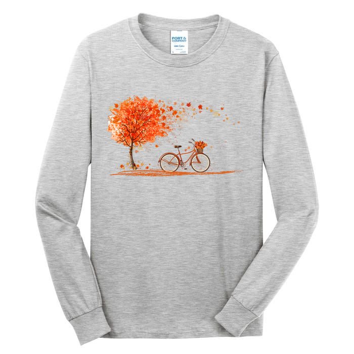 Classic Fall Autumn Season Bicycle Tall Long Sleeve T-Shirt