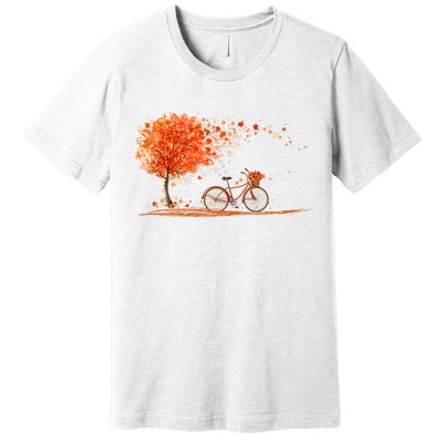 Classic Fall Autumn Season Bicycle Premium T-Shirt