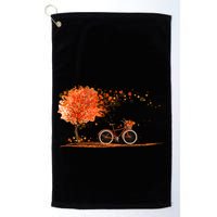 Classic Fall Autumn Season Bicycle Golf Towel