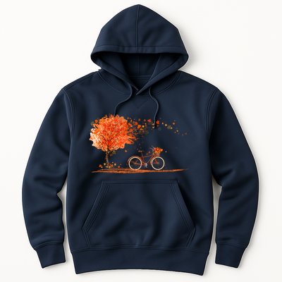 Classic Fall Autumn Season Bicycle Hoodie