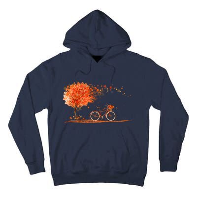 Classic Fall Autumn Season Bicycle Tall Hoodie