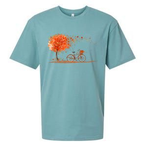 Classic Fall Autumn Season Bicycle Sueded Cloud Jersey T-Shirt