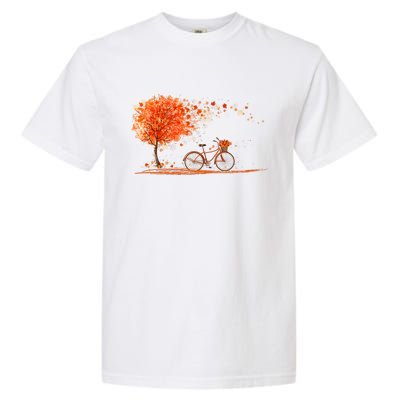 Classic Fall Autumn Season Bicycle Garment-Dyed Heavyweight T-Shirt