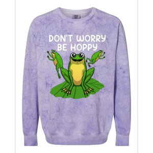 Cool Frog Art Toad Tadpole Animal Frog Lovers Colorblast Crewneck Sweatshirt