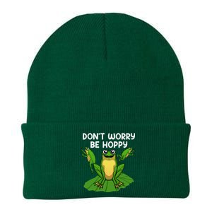 Cool Frog Art Toad Tadpole Animal Frog Lovers Knit Cap Winter Beanie