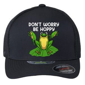 Cool Frog Art Toad Tadpole Animal Frog Lovers Flexfit Unipanel Trucker Cap