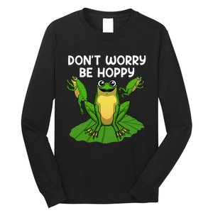 Cool Frog Art Toad Tadpole Animal Frog Lovers Long Sleeve Shirt