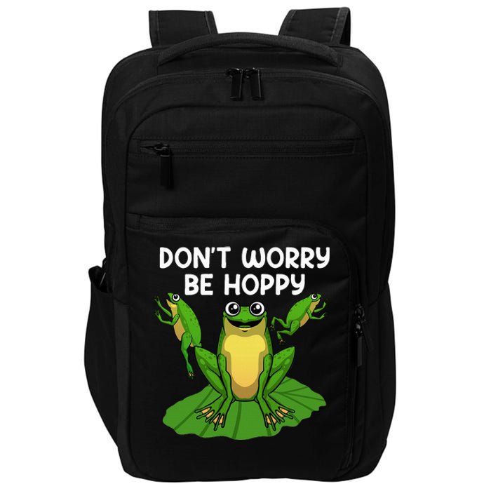 Cool Frog Art Toad Tadpole Animal Frog Lovers Impact Tech Backpack