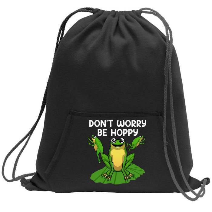 Cool Frog Art Toad Tadpole Animal Frog Lovers Sweatshirt Cinch Pack Bag