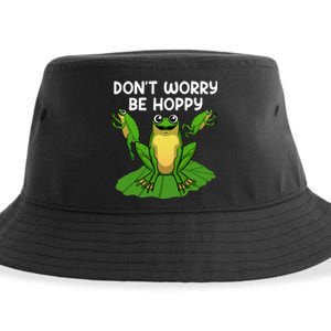 Cool Frog Art Toad Tadpole Animal Frog Lovers Sustainable Bucket Hat