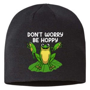 Cool Frog Art Toad Tadpole Animal Frog Lovers Sustainable Beanie