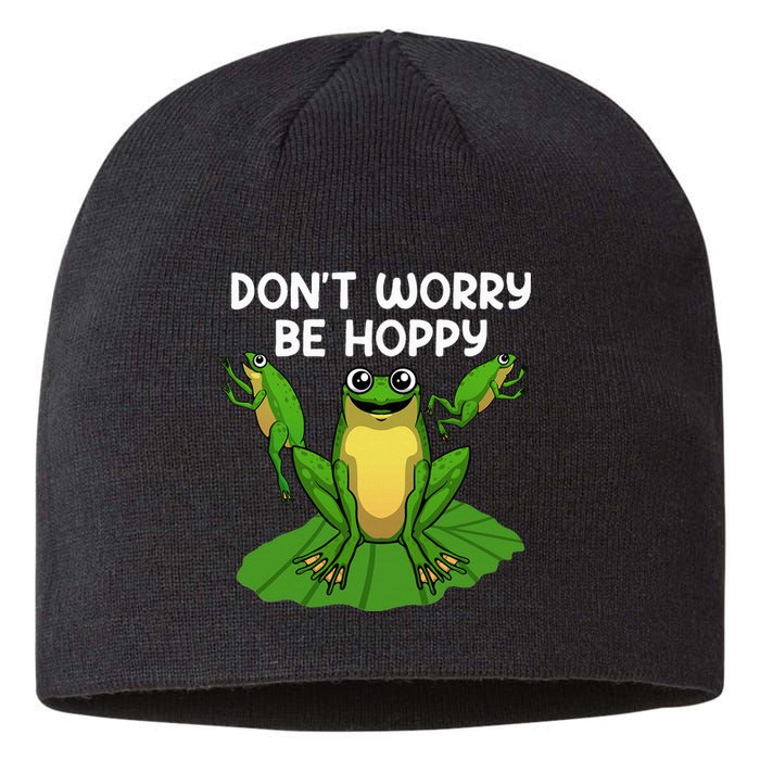 Cool Frog Art Toad Tadpole Animal Frog Lovers Sustainable Beanie