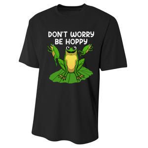 Cool Frog Art Toad Tadpole Animal Frog Lovers Performance Sprint T-Shirt