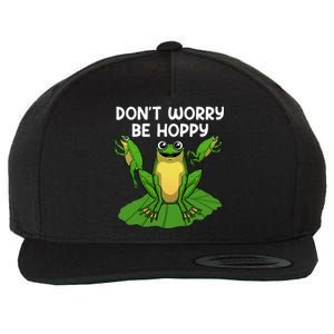 Cool Frog Art Toad Tadpole Animal Frog Lovers Wool Snapback Cap