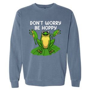 Cool Frog Art Toad Tadpole Animal Frog Lovers Garment-Dyed Sweatshirt