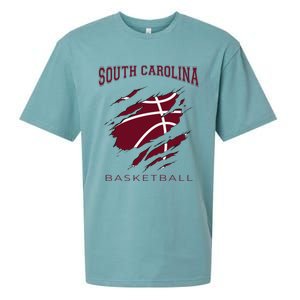 Carolinas Fan Apparel Hoops Gear South Carolina Basketball Sueded Cloud Jersey T-Shirt