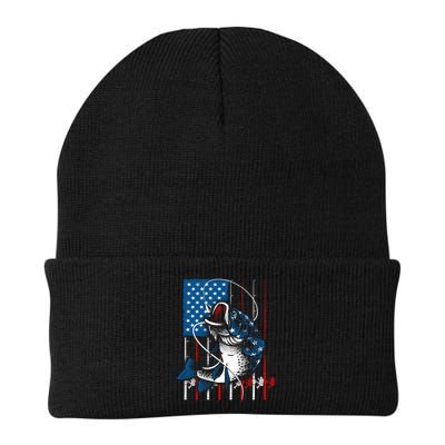 Cool Fishing American Flag Usa Fish Lover Beanie